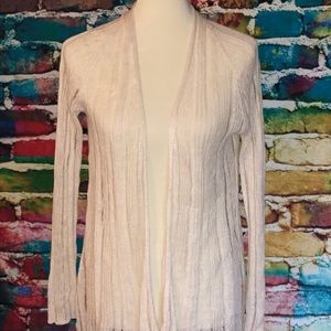 Long sleeved, open front, long cardigan